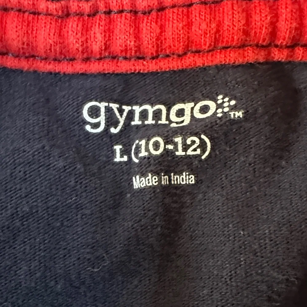 🏈 GYMBOREE gymgo boys Short Sleeve Tee shirt size large football blue euc